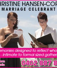 Christine Hansen-Coret Marriage Celebrant