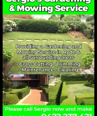 Sergio’s Gardening and Mowing Service