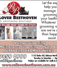 Rollover Beethoven Dog Grooming Boutique