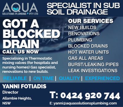 Aqua Solutions Plumbing Pty Ltd