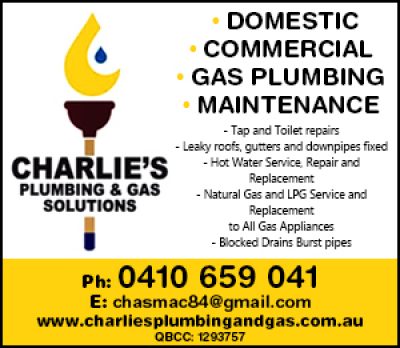 Charlies Plumbing &#038; Gas Solutions