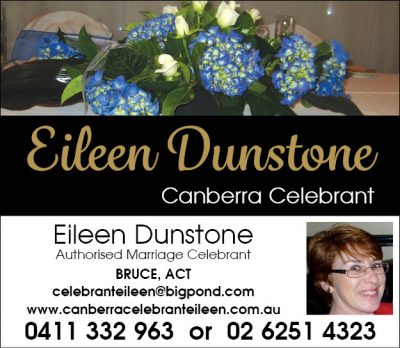 Eileen Dunstone &#8211; Canberra Celebrant