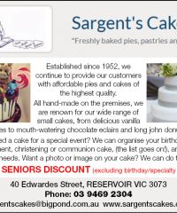 Sargent’s Cakes